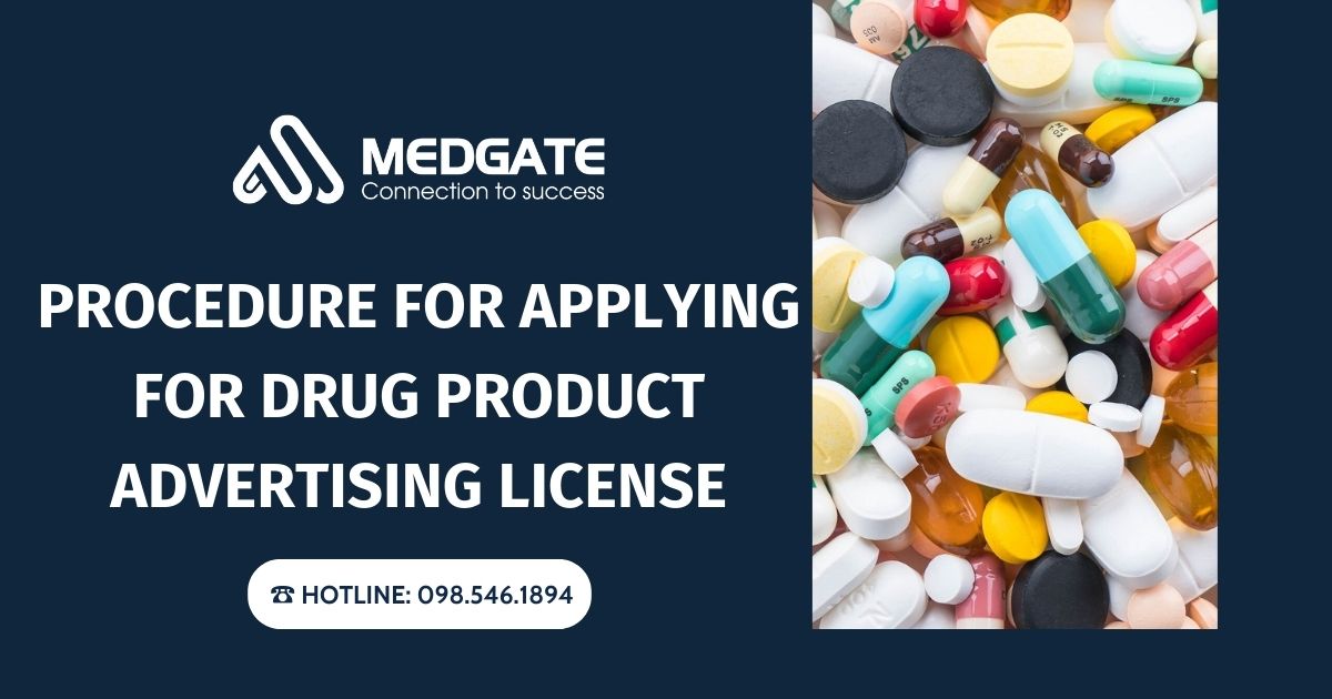 Procedure for applying drug product advertising license